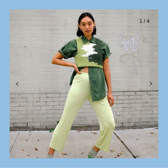 Saba McCoy Terrain Vest #13 Knit Top One-of-One Size L - Picture 3 of 5